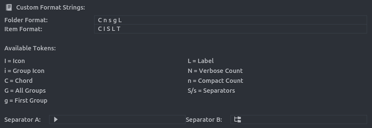 Custom Format Strings