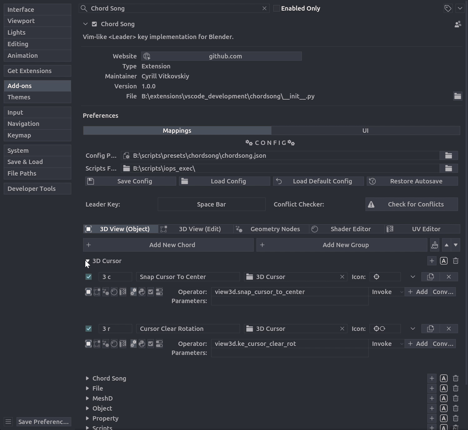 Groups in Preferences
