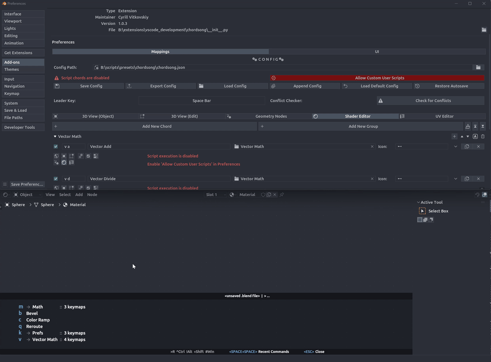 Script Execution Disabled Behavior